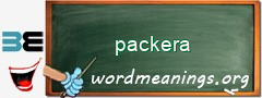 WordMeaning blackboard for packera